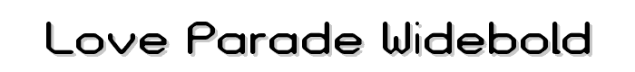Love Parade widebold font